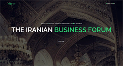 Desktop Screenshot of iranianbusinessforum.com