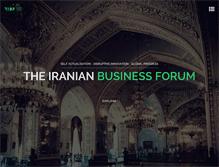 Tablet Screenshot of iranianbusinessforum.com